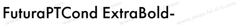 FuturaPTCond ExtraBold字体转换